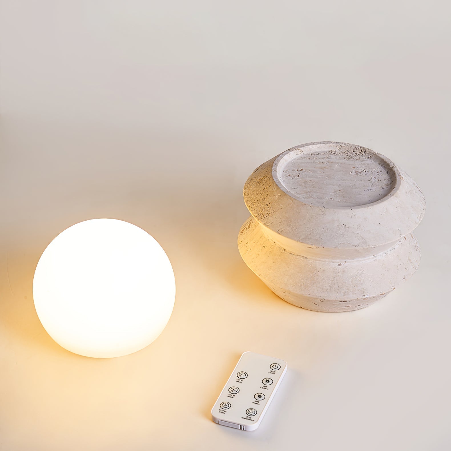 Dylis Lithos Rechargeable Table Lamp-Neutral Decor