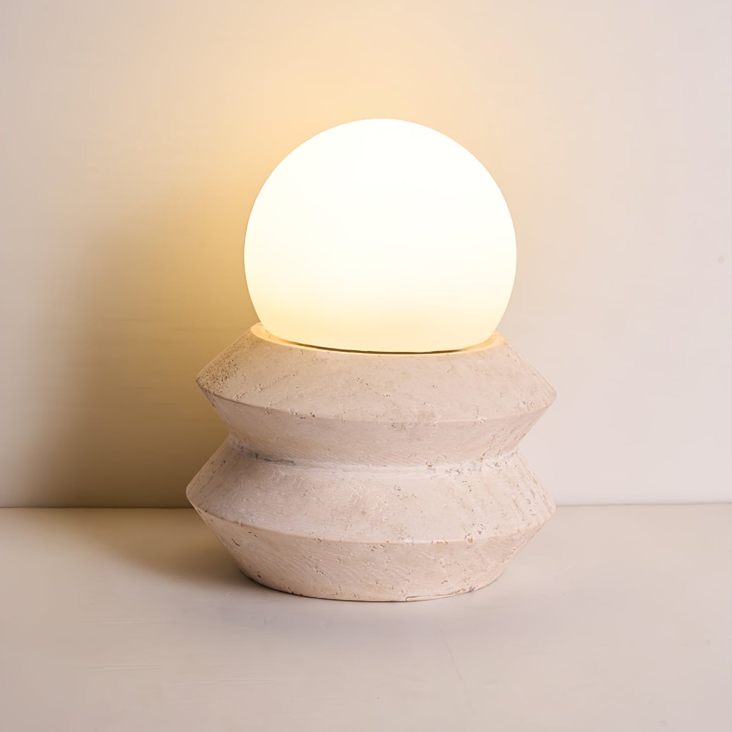 Dylis Lithos Rechargeable Table Lamp-Neutral Decor