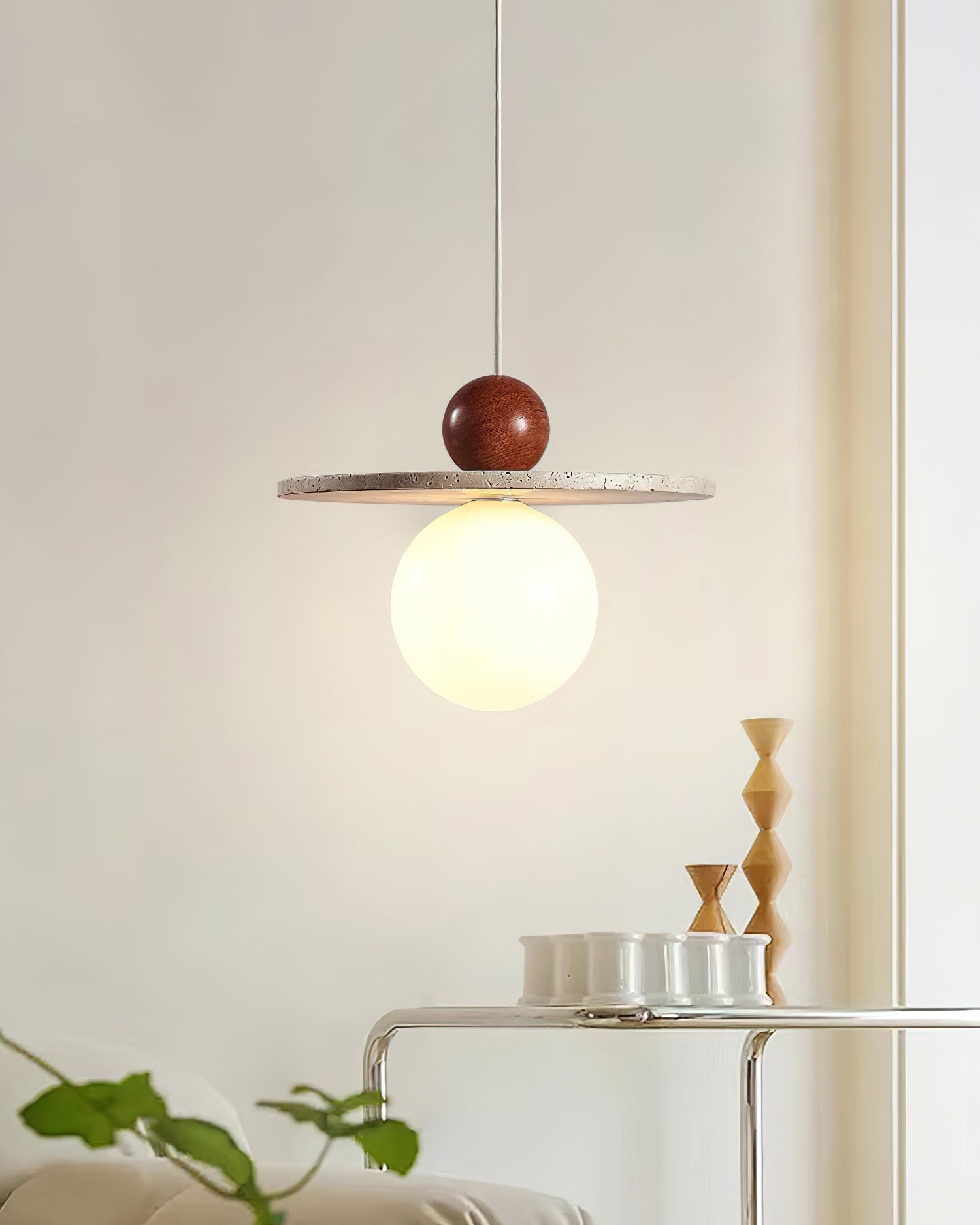 Marcio  Pendant Light  Travertine