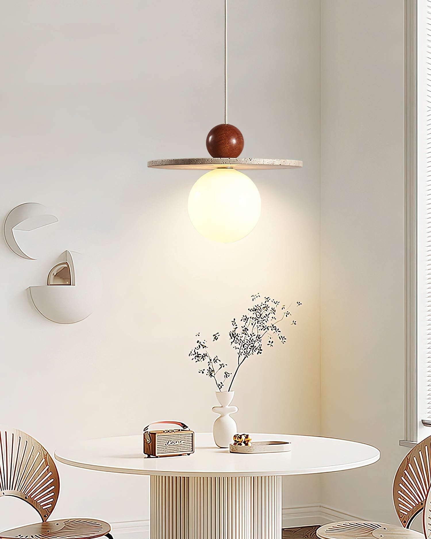 Marcio  Pendant Light  Travertine