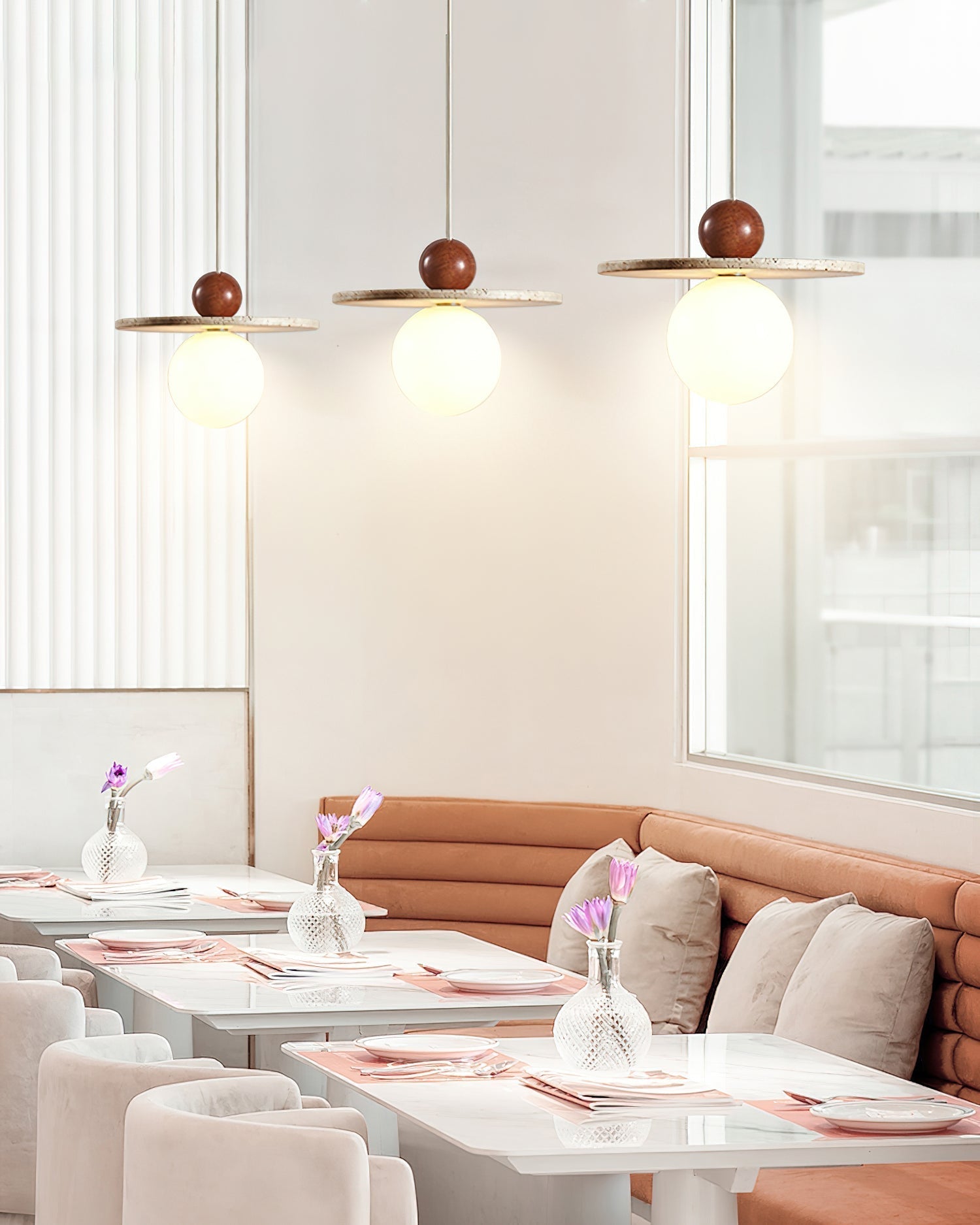 Marcio  Pendant Light  Travertine