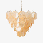 Aurora Chandelier Murano Glass Disc Classic-Neutral Decor