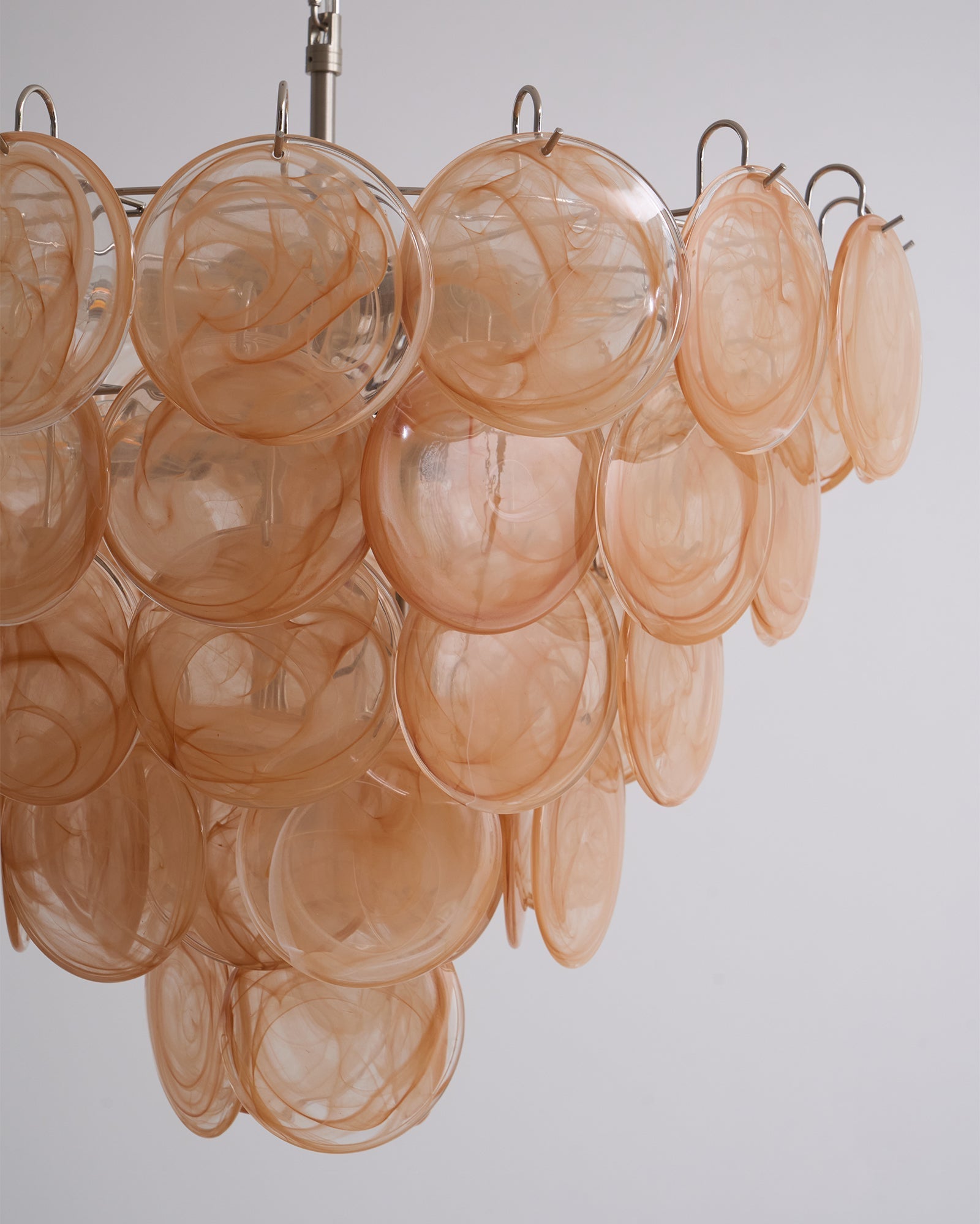Aurora Chandelier Murano Glass Disc Classic-Neutral Decor