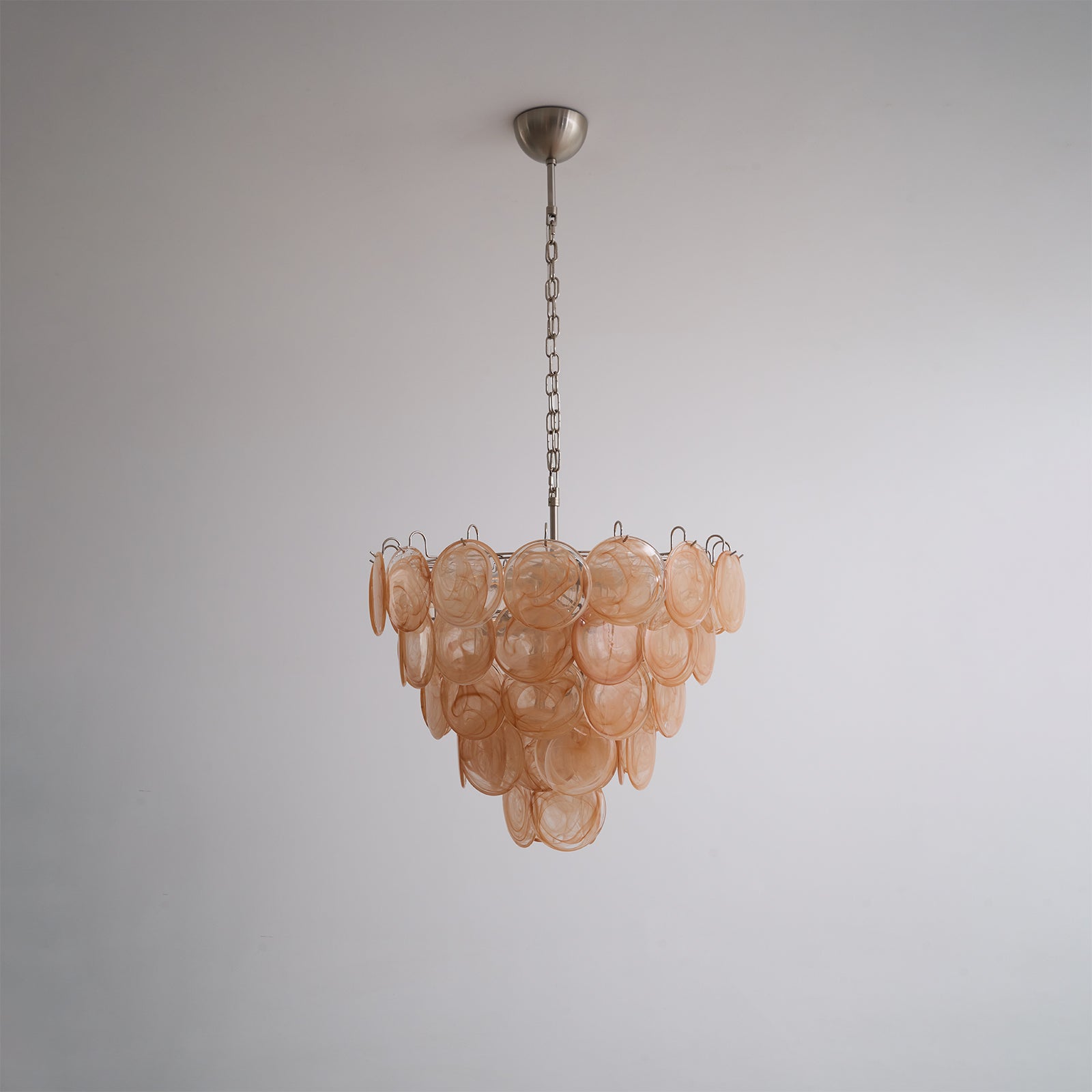 Aurora Chandelier Murano Glass Disc Classic-Neutral Decor