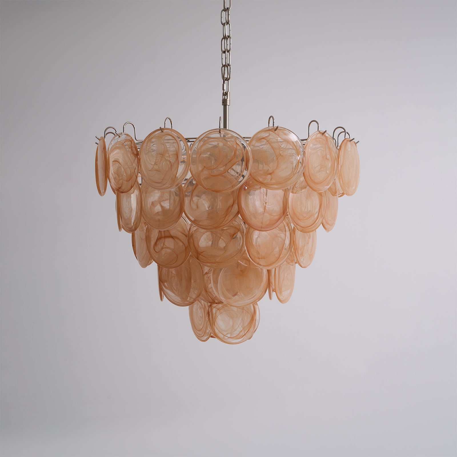 Aurora Chandelier Murano Glass Disc Classic-Neutral Decor