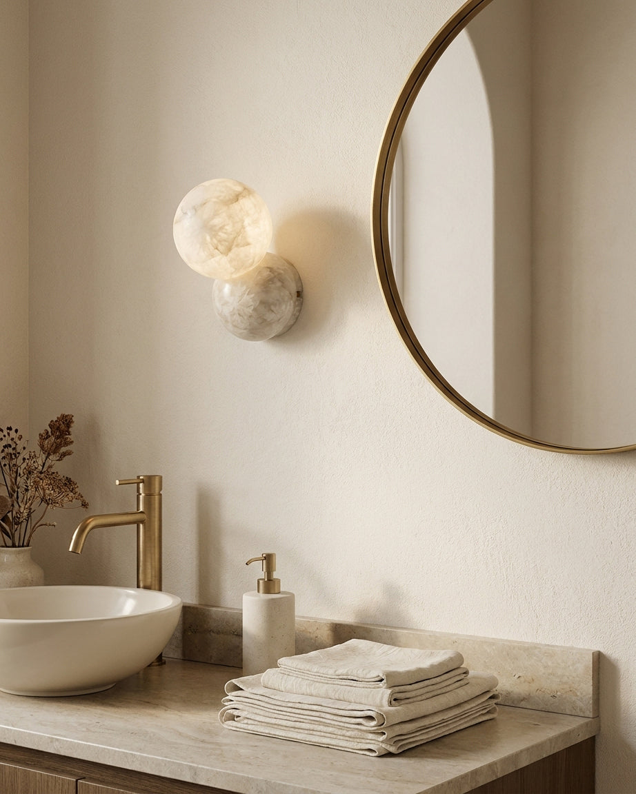 Selene Alabaster Wall Sconce