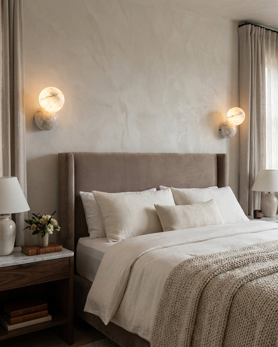 Selene Alabaster Wall Sconce