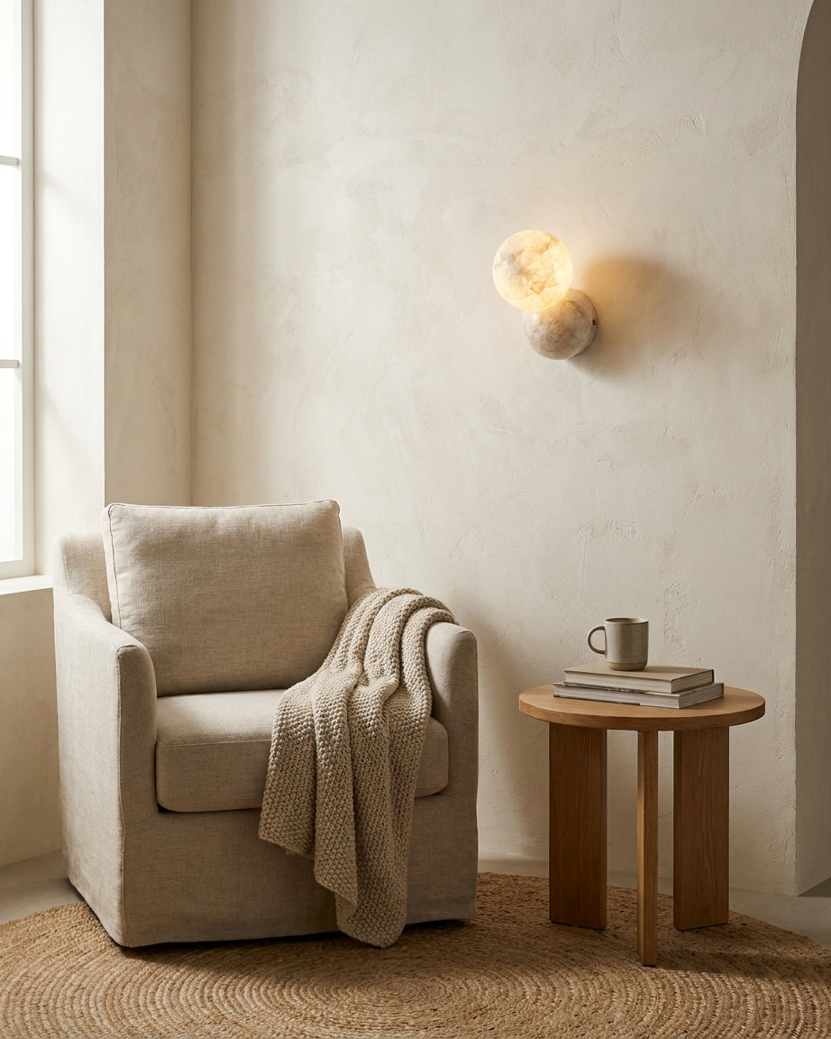 Selene Alabaster Wall Sconce