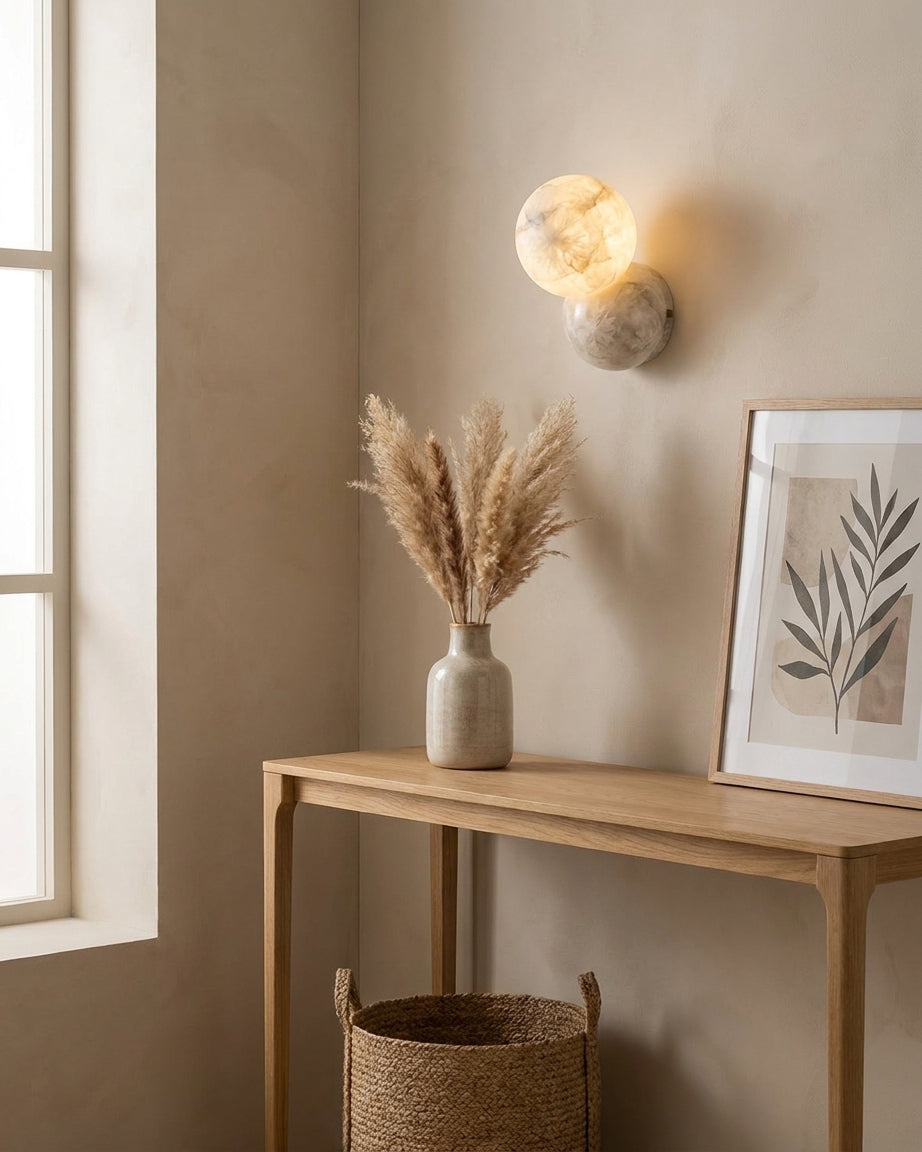 Selene Alabaster Wall Sconce