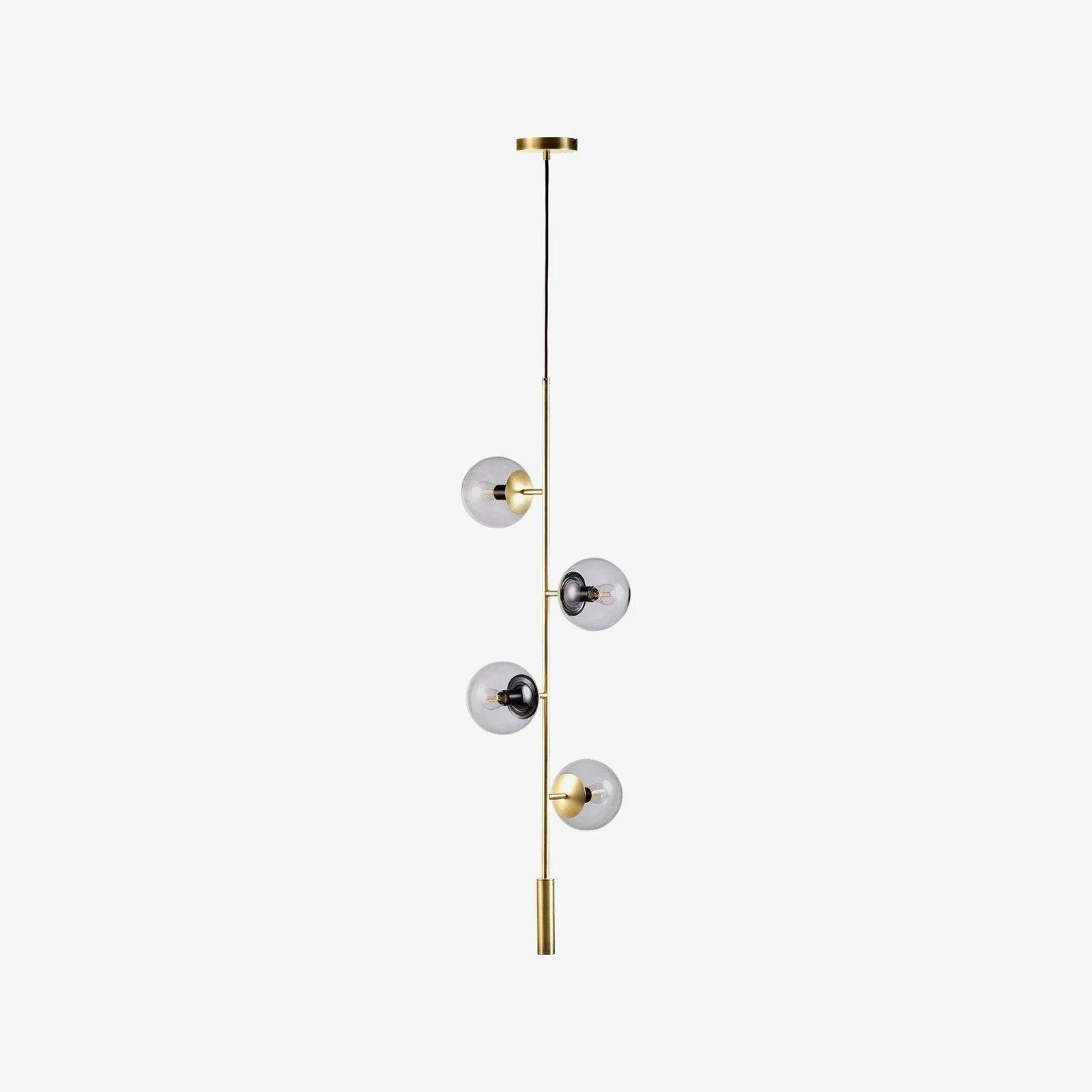 Erevia Brass & Glass Pendant Light-Neutral Decor