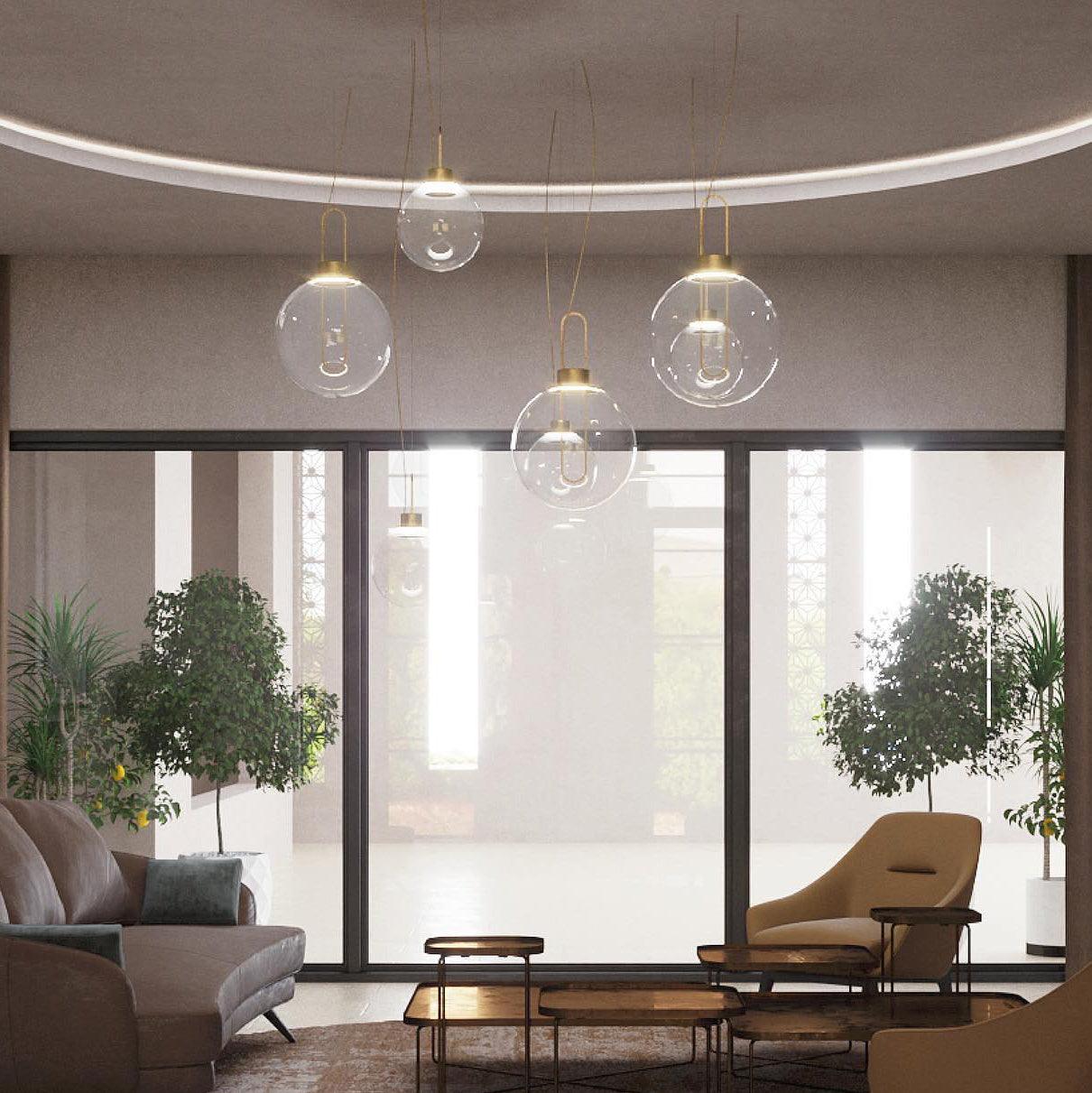 Aero Chic Orb Pendant Lamp-Neutral Decor