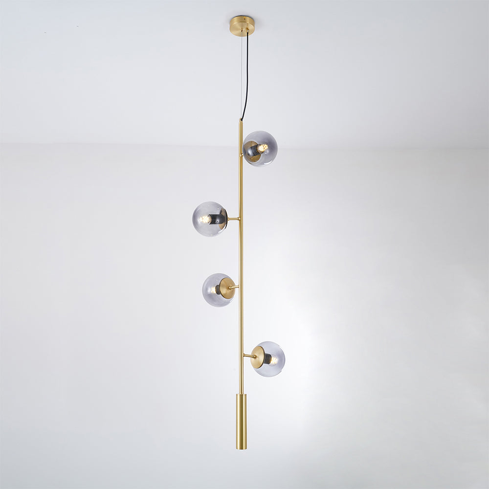 Erevia Brass & Glass Pendant Light-Neutral Decor