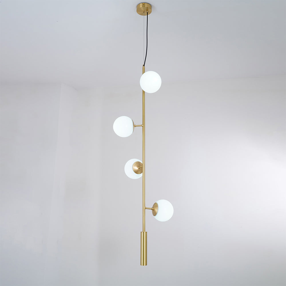Erevia Brass & Glass Pendant Light-Neutral Decor