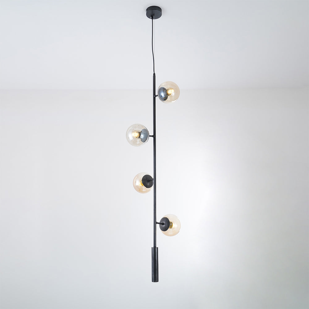 Erevia Brass & Glass Pendant Light-Neutral Decor
