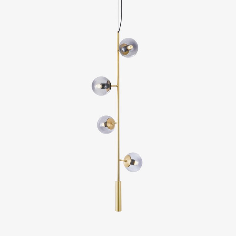 Erevia Brass & Glass Pendant Light-Neutral Decor