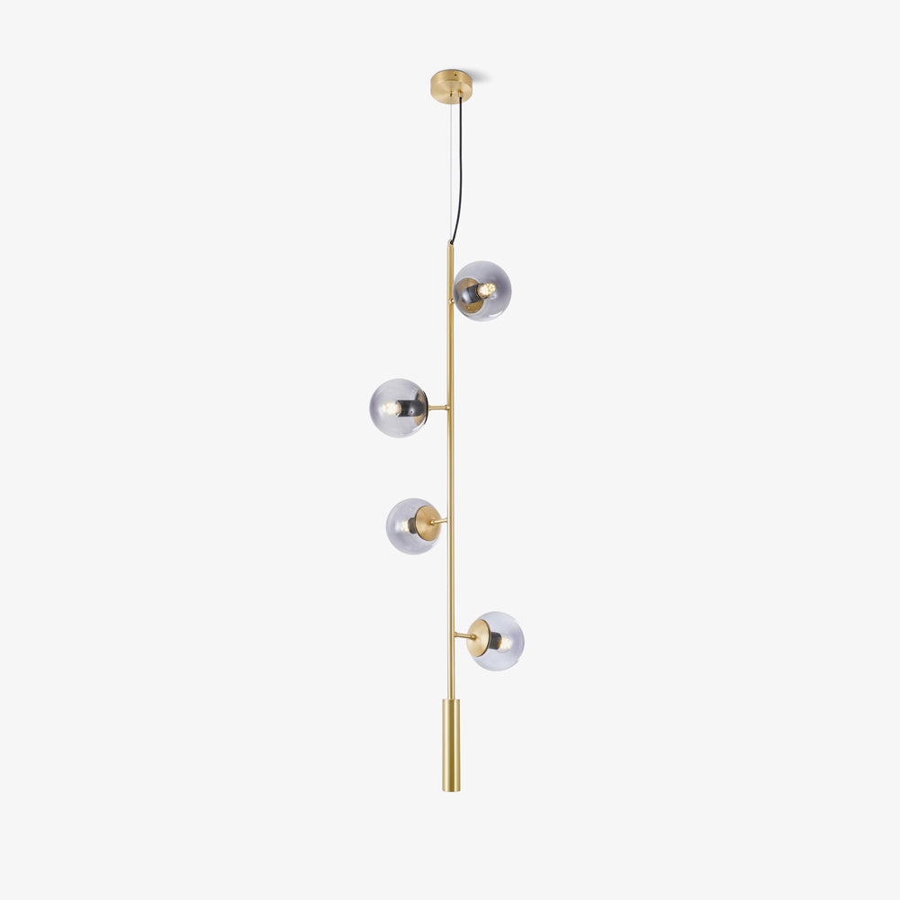 Erevia Brass & Glass Pendant Light-Neutral Decor