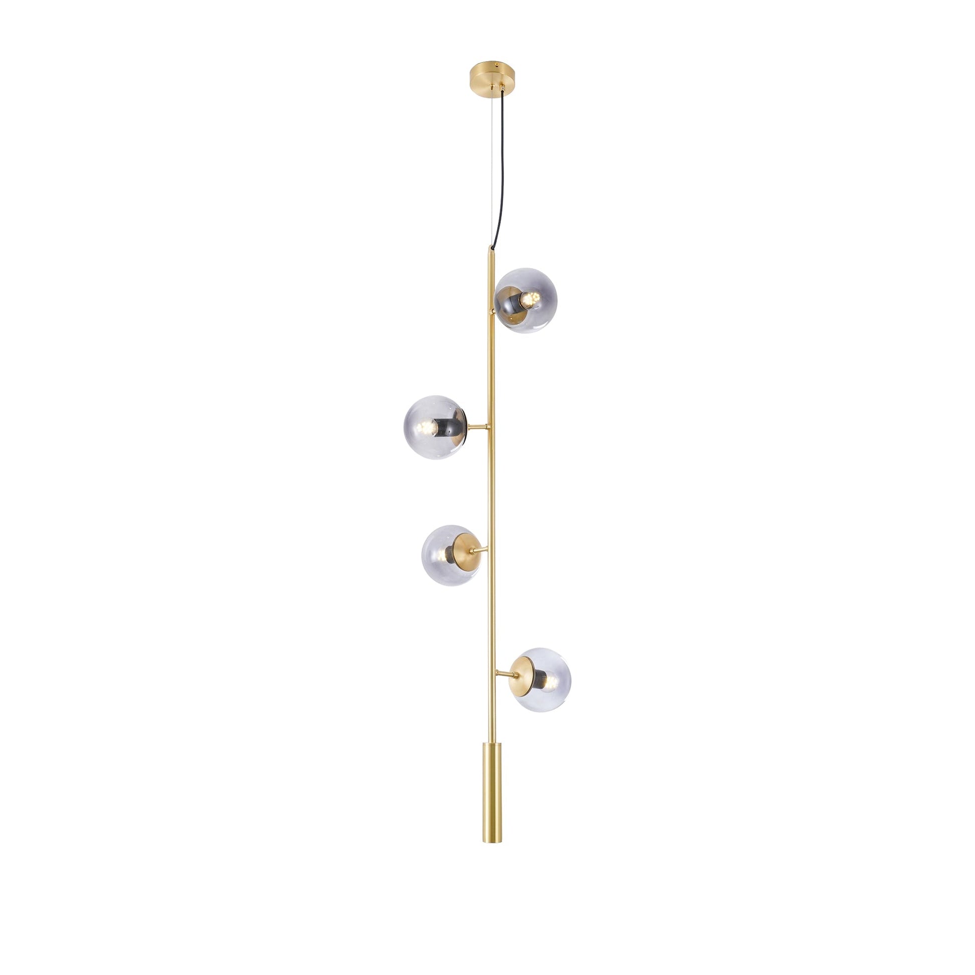 Erevia Brass & Glass Pendant Light-Neutral Decor