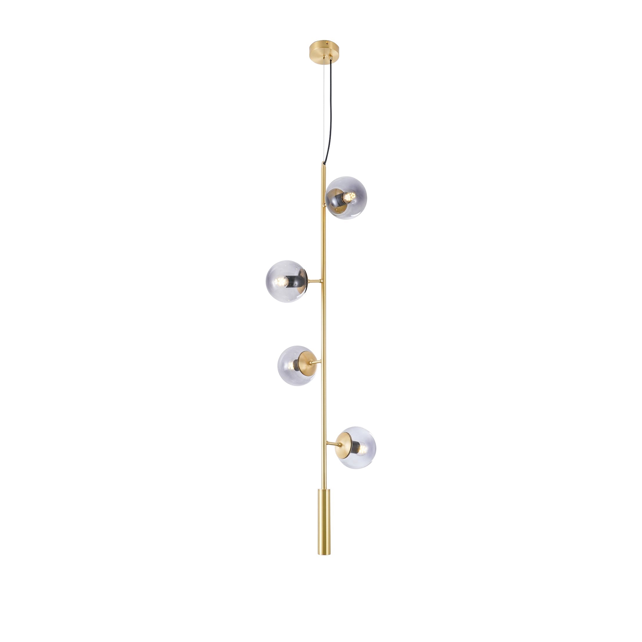 Erevia Brass & Glass Pendant Light-Neutral Decor