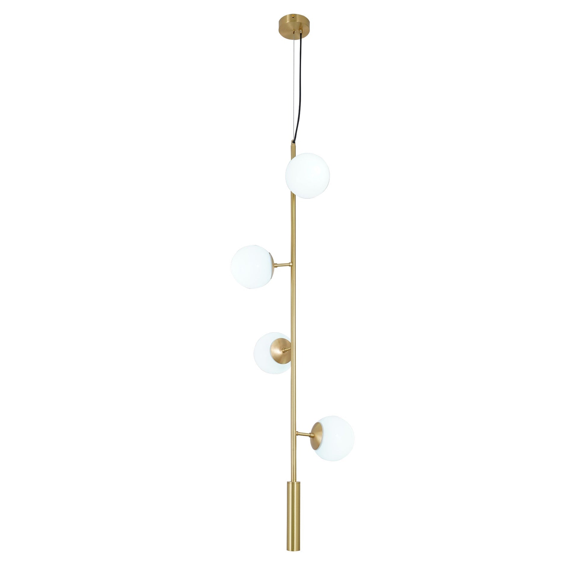Erevia Brass & Glass Pendant Light-Neutral Decor