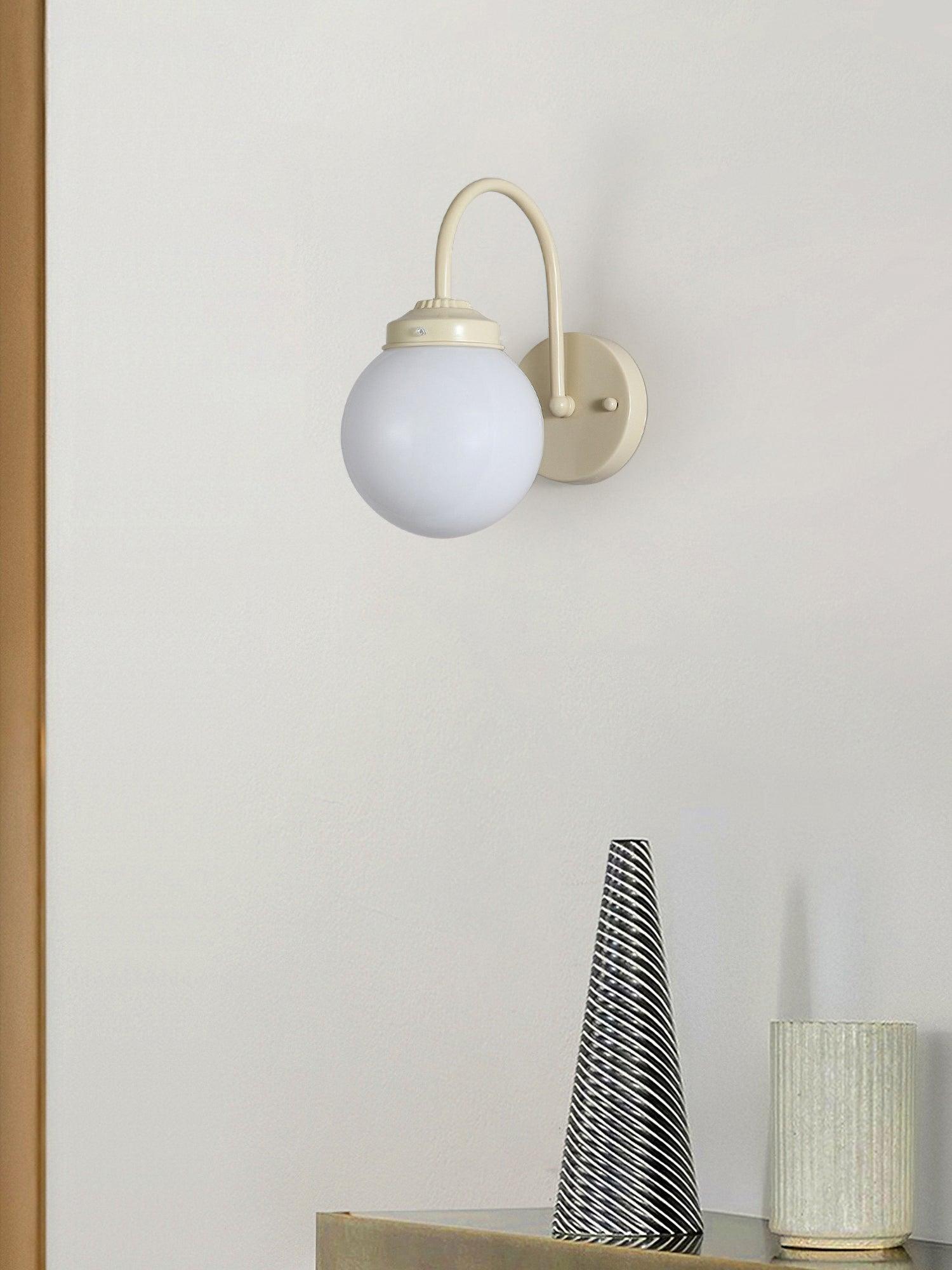 Zomareth Orb Surface Glass Wall Lamp-Neutral Decor