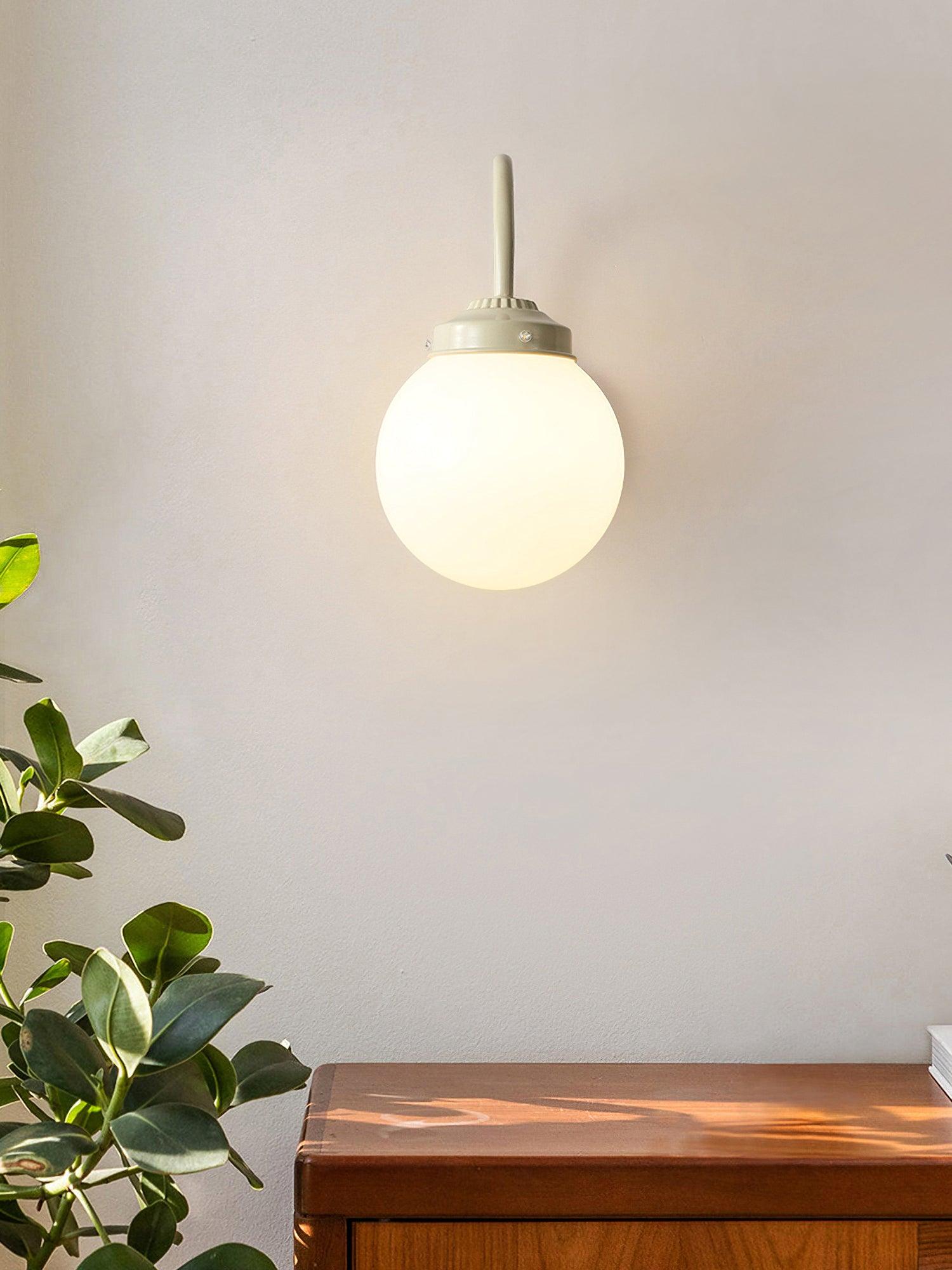 Zomareth Orb Surface Glass Wall Lamp-Neutral Decor