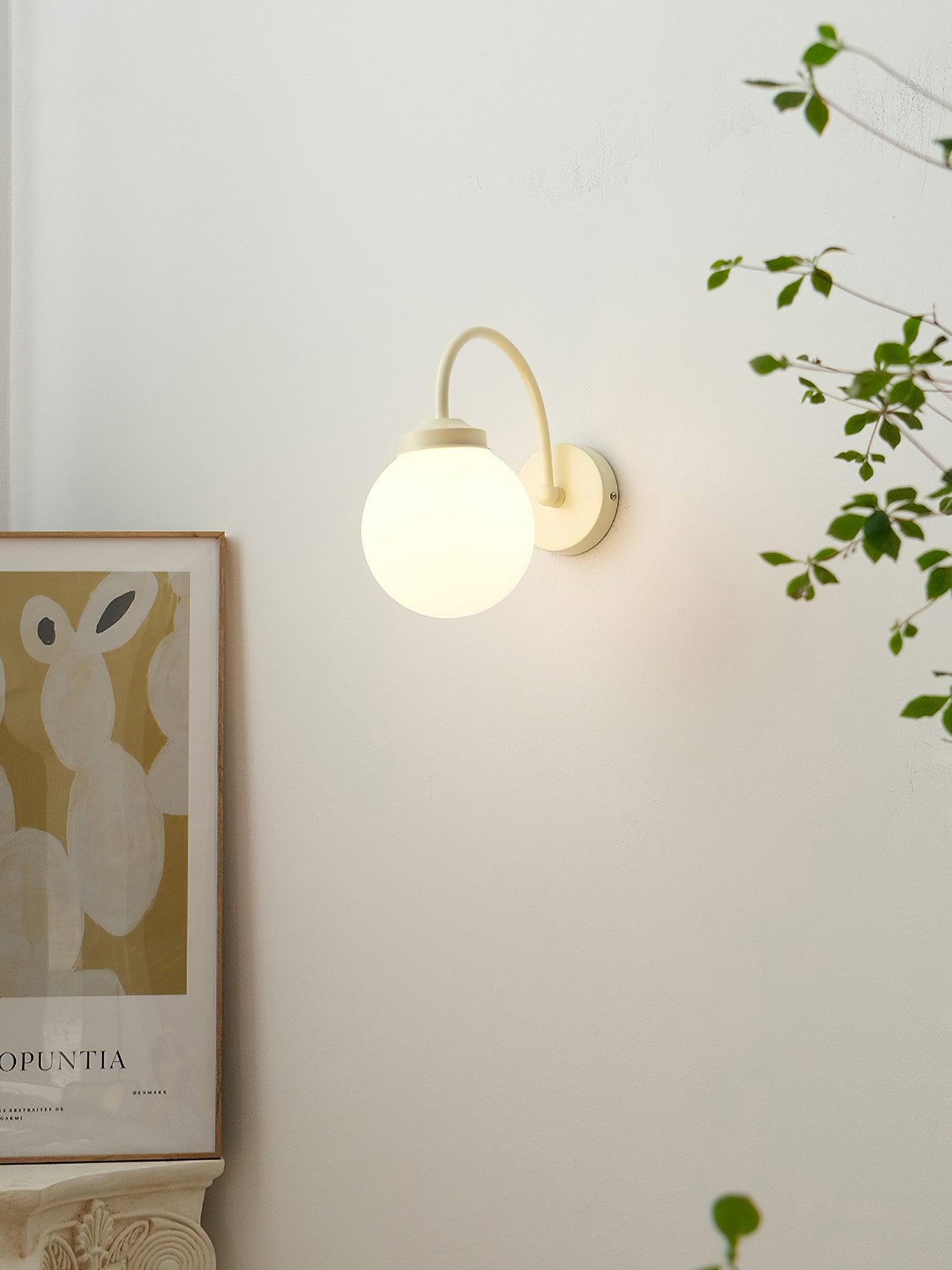 Zomareth Orb Surface Glass Wall Lamp-Neutral Decor