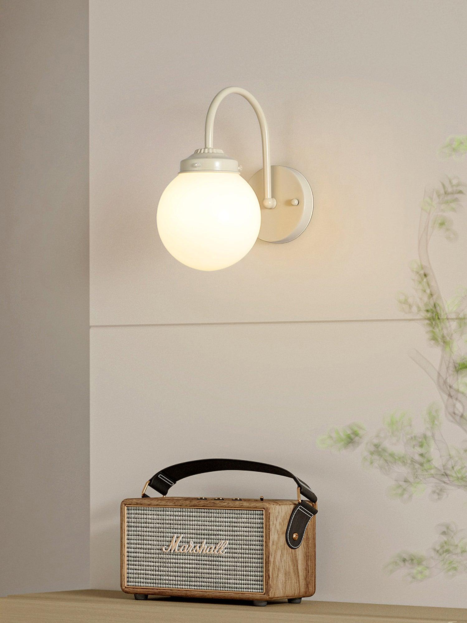 Zomareth Orb Surface Glass Wall Lamp-Neutral Decor