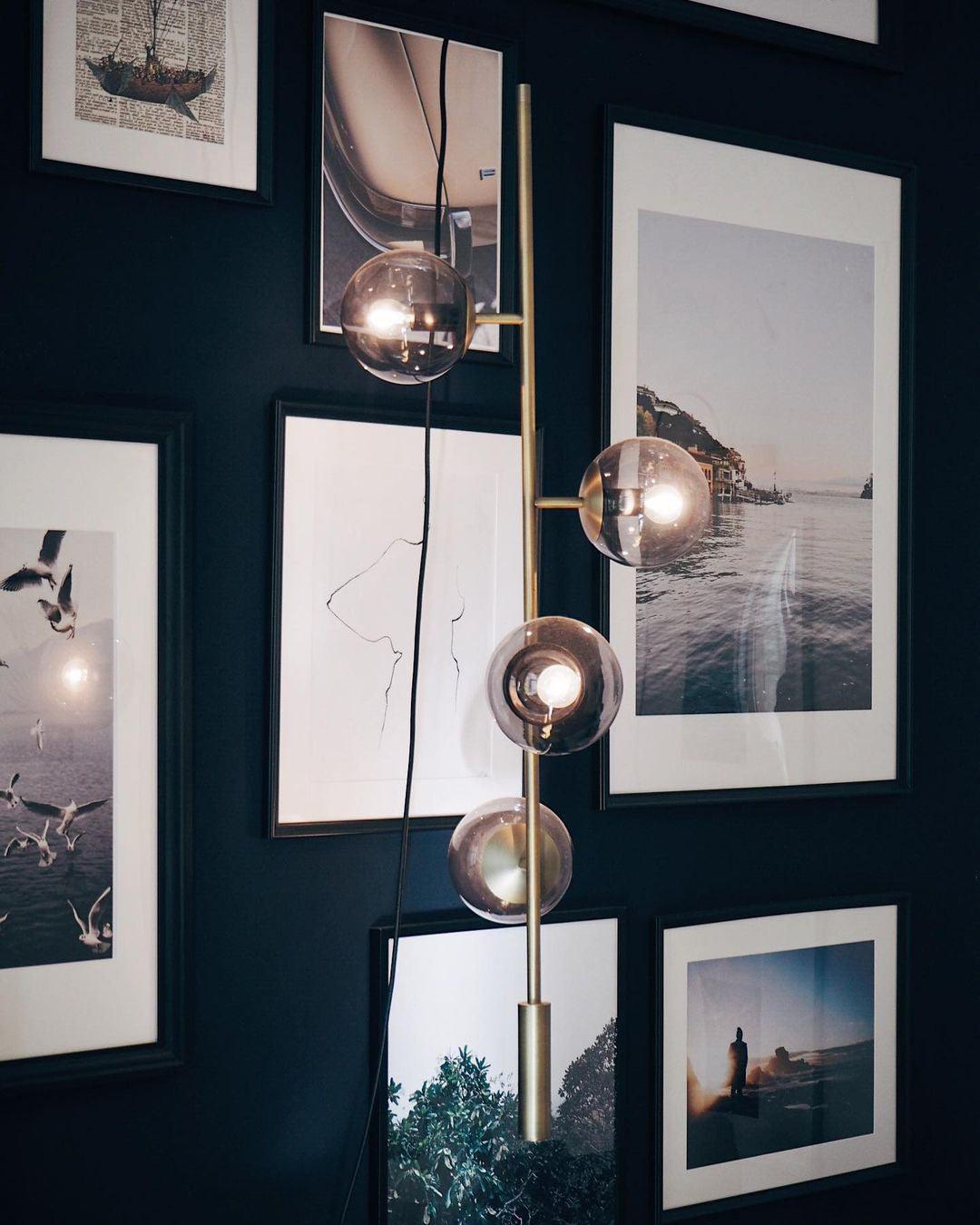 Erevia Brass & Glass Pendant Light-Neutral Decor