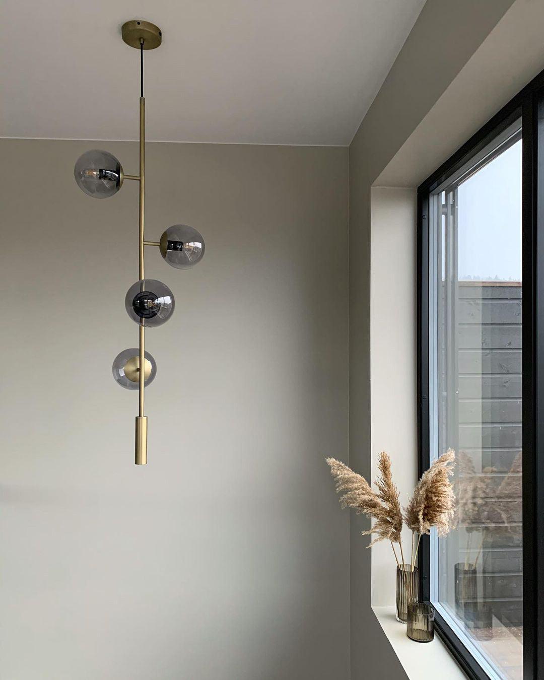 Erevia Brass & Glass Pendant Light-Neutral Decor