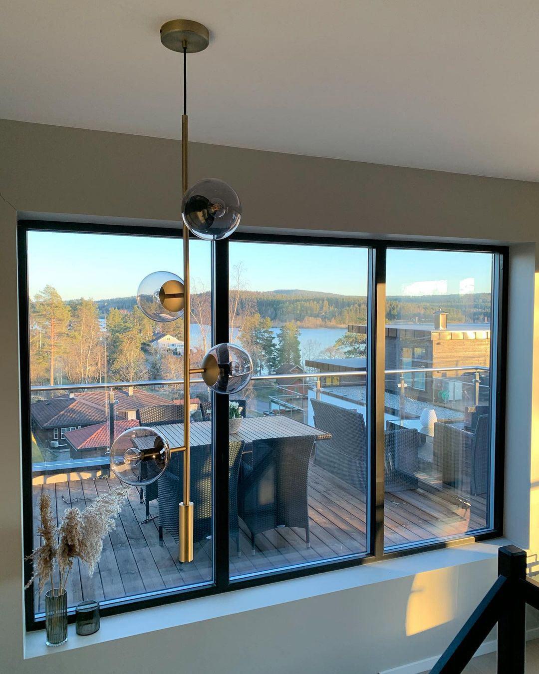 Erevia Brass & Glass Pendant Light-Neutral Decor
