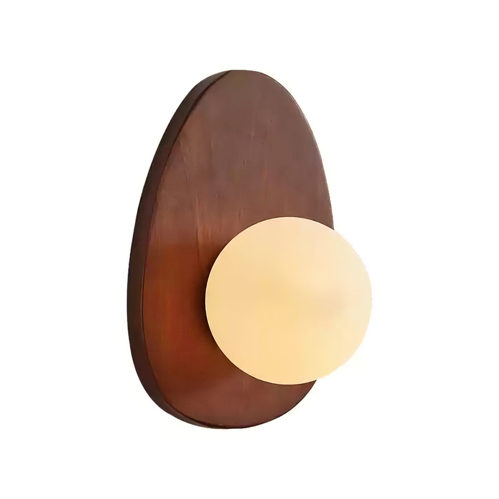 Derion Premium Nordic Art Walnut Glass Wall Lamp-Neutral Decor
