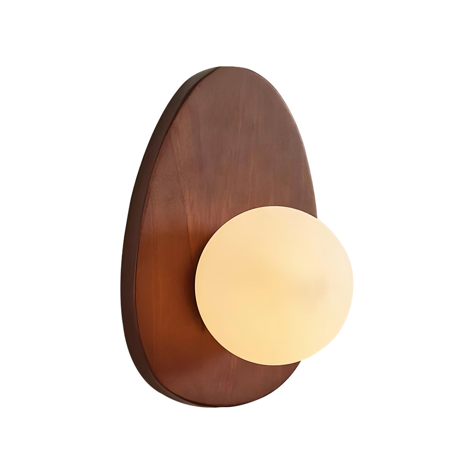 Derion Premium Nordic Art Walnut Glass Wall Lamp-Neutral Decor