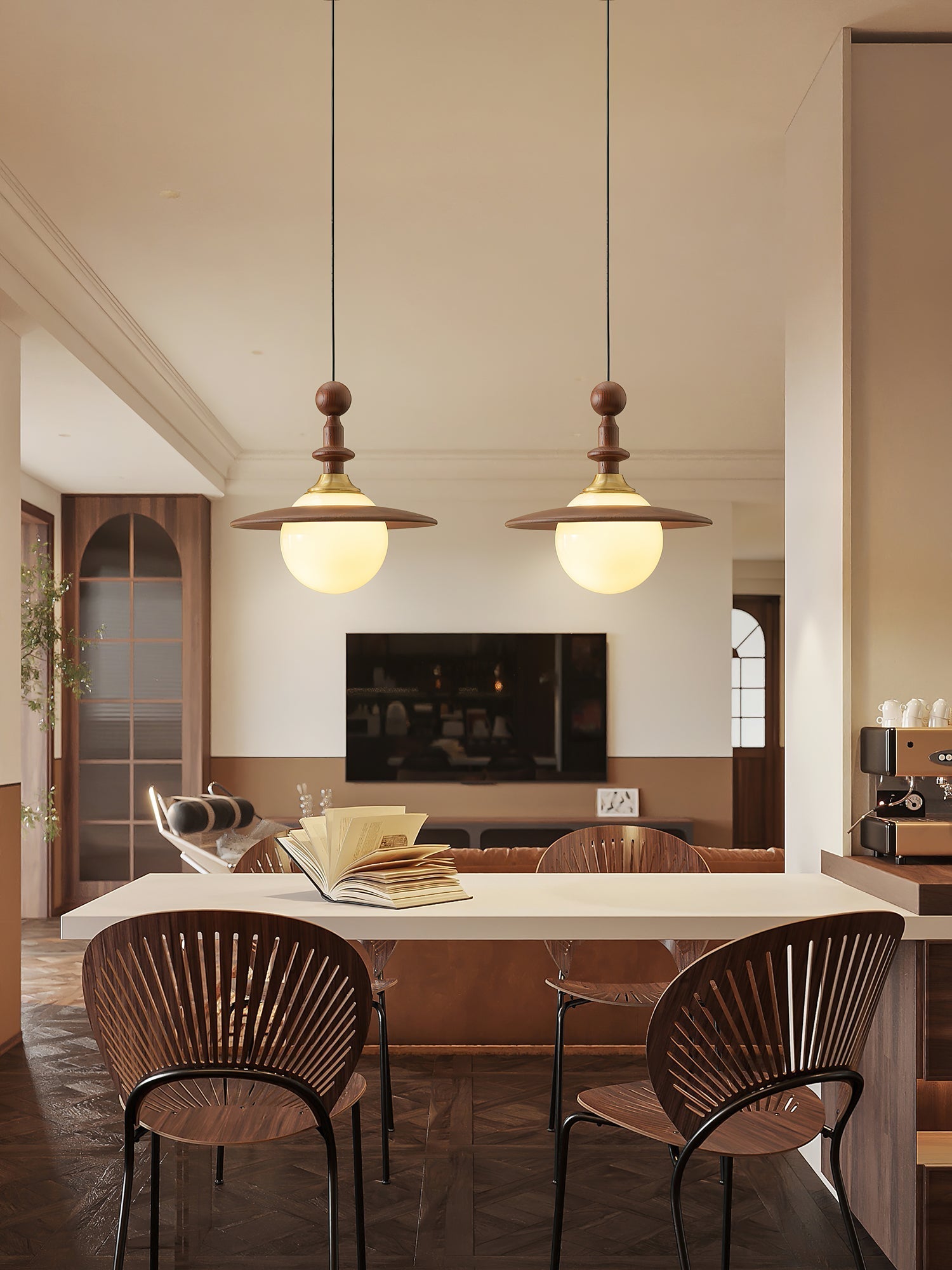 Stella Globe Pendant Light-Neutral Decor