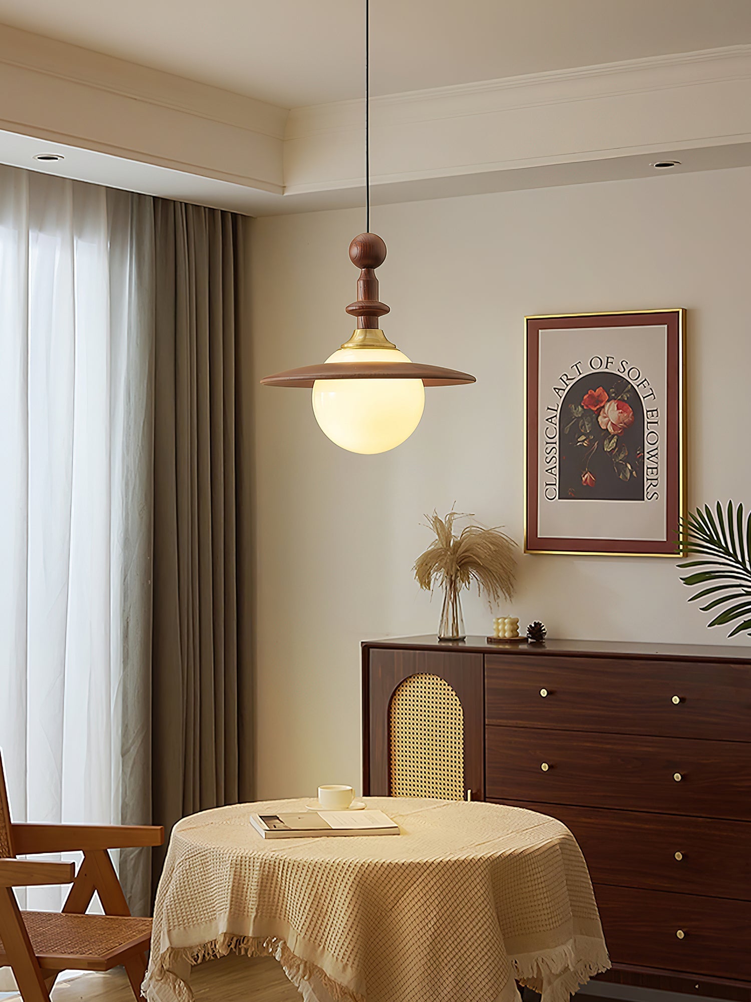 Stella Globe Pendant Light-Neutral Decor