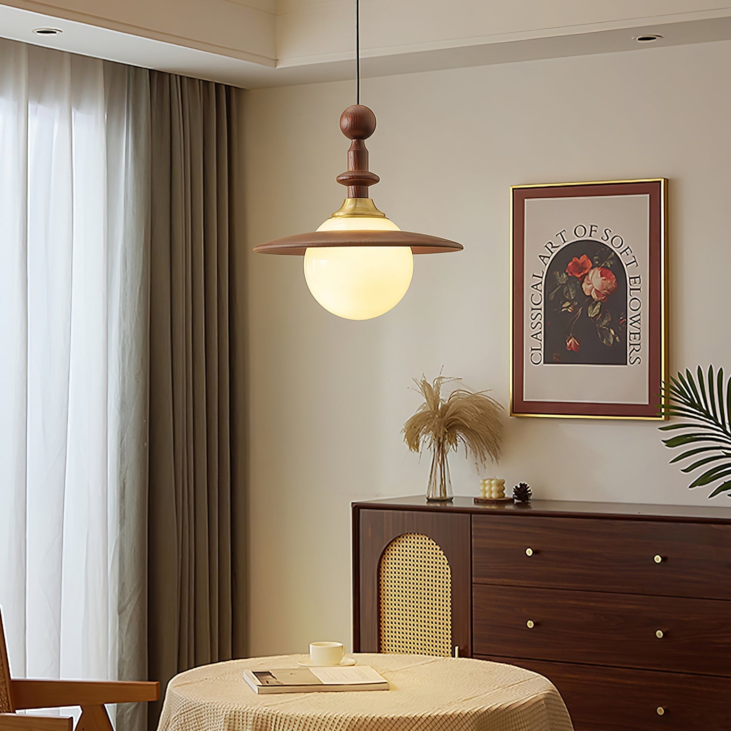 Stella Globe Pendant Light-Neutral Decor
