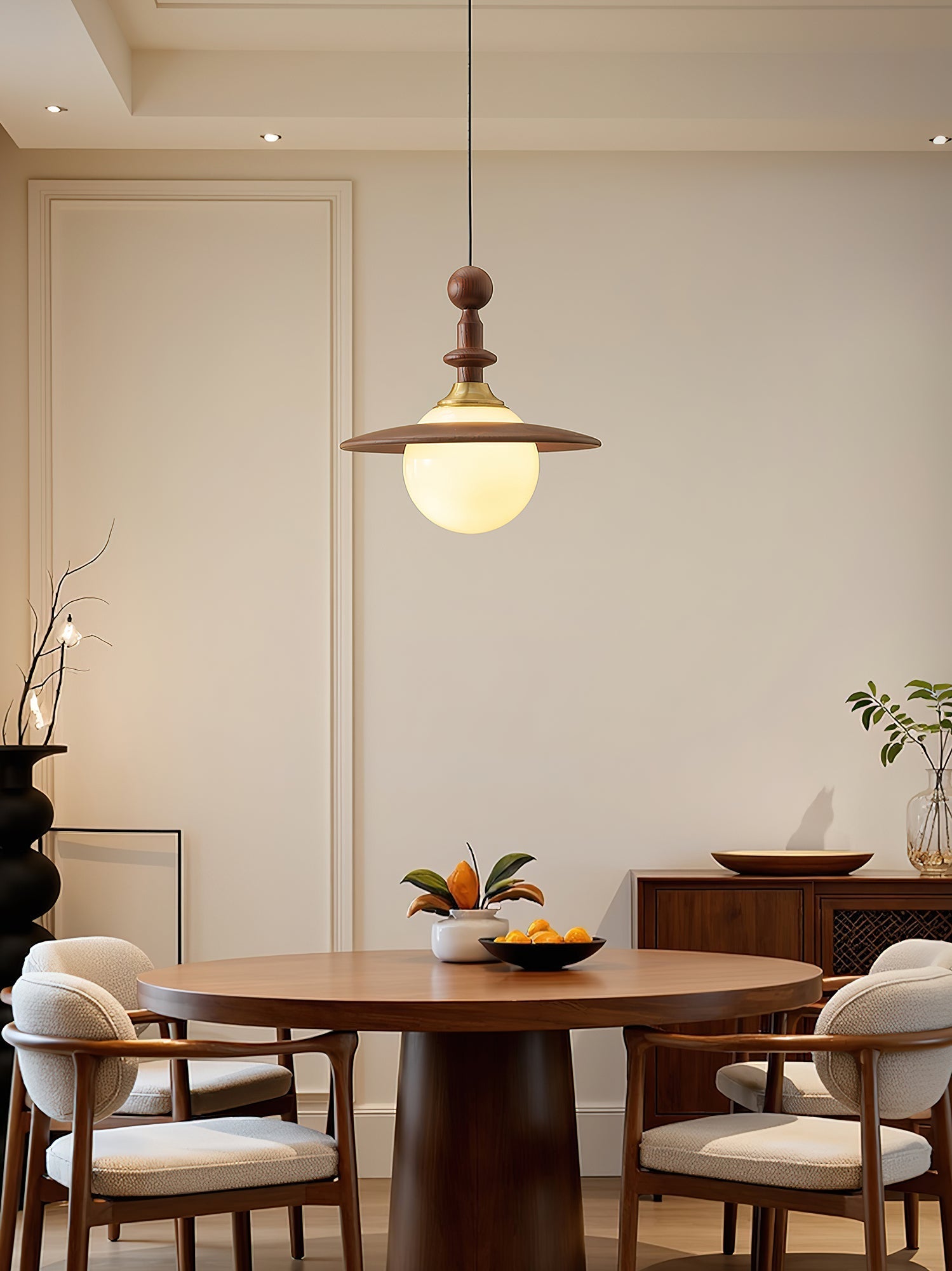 Stella Globe Pendant Light-Neutral Decor