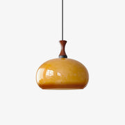 Gyls Modern Minimalist Wood Glass Pendant Lamp-Neutral Decor