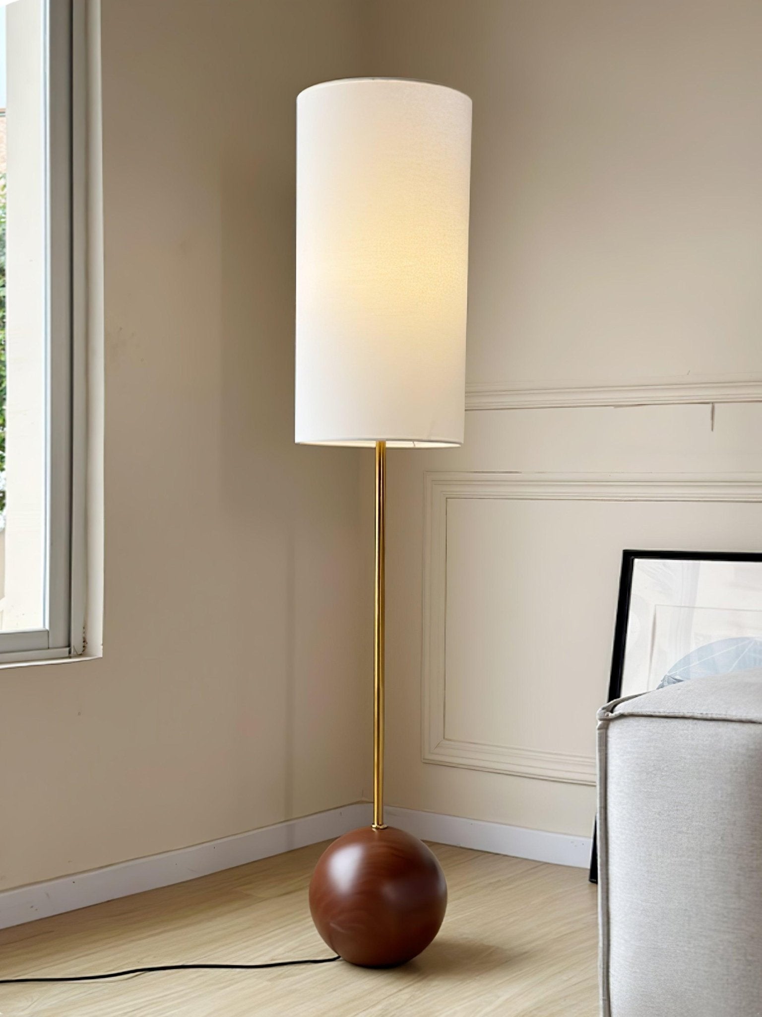 Cephaor Modern Fabric Floor Lamp-Neutral Decor