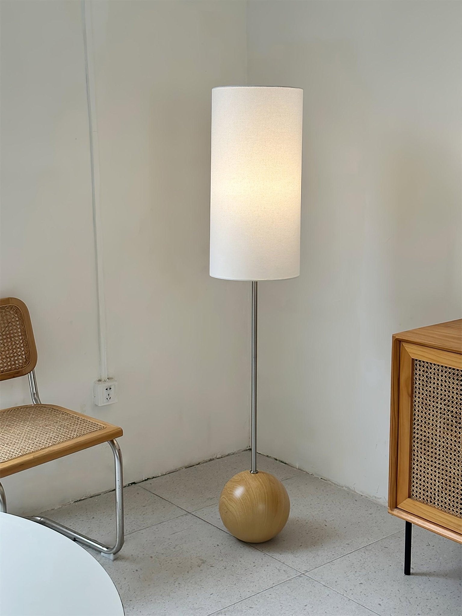 Cephaor Modern Fabric Floor Lamp-Neutral Decor