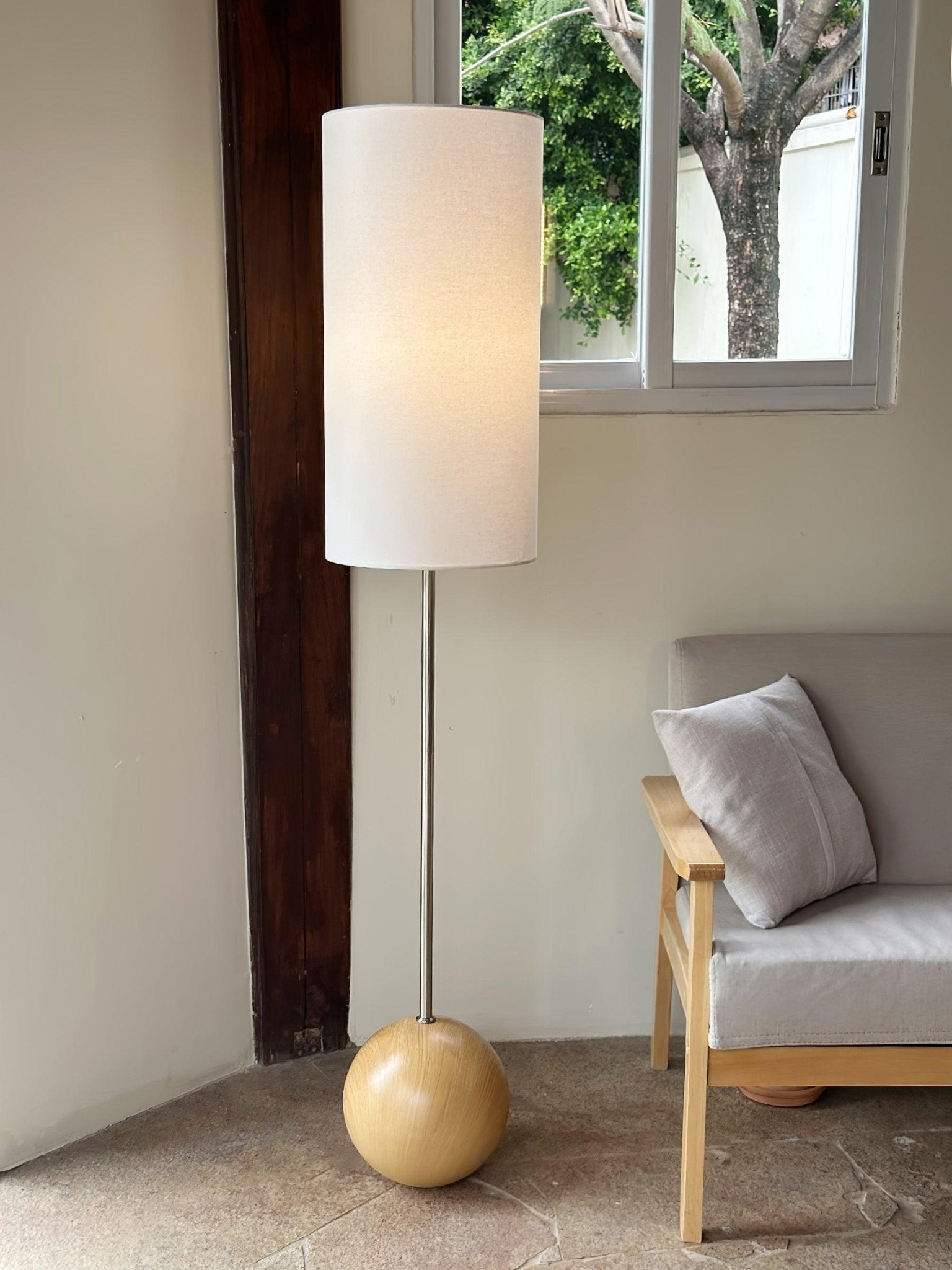 Cephaor Modern Fabric Floor Lamp-Neutral Decor