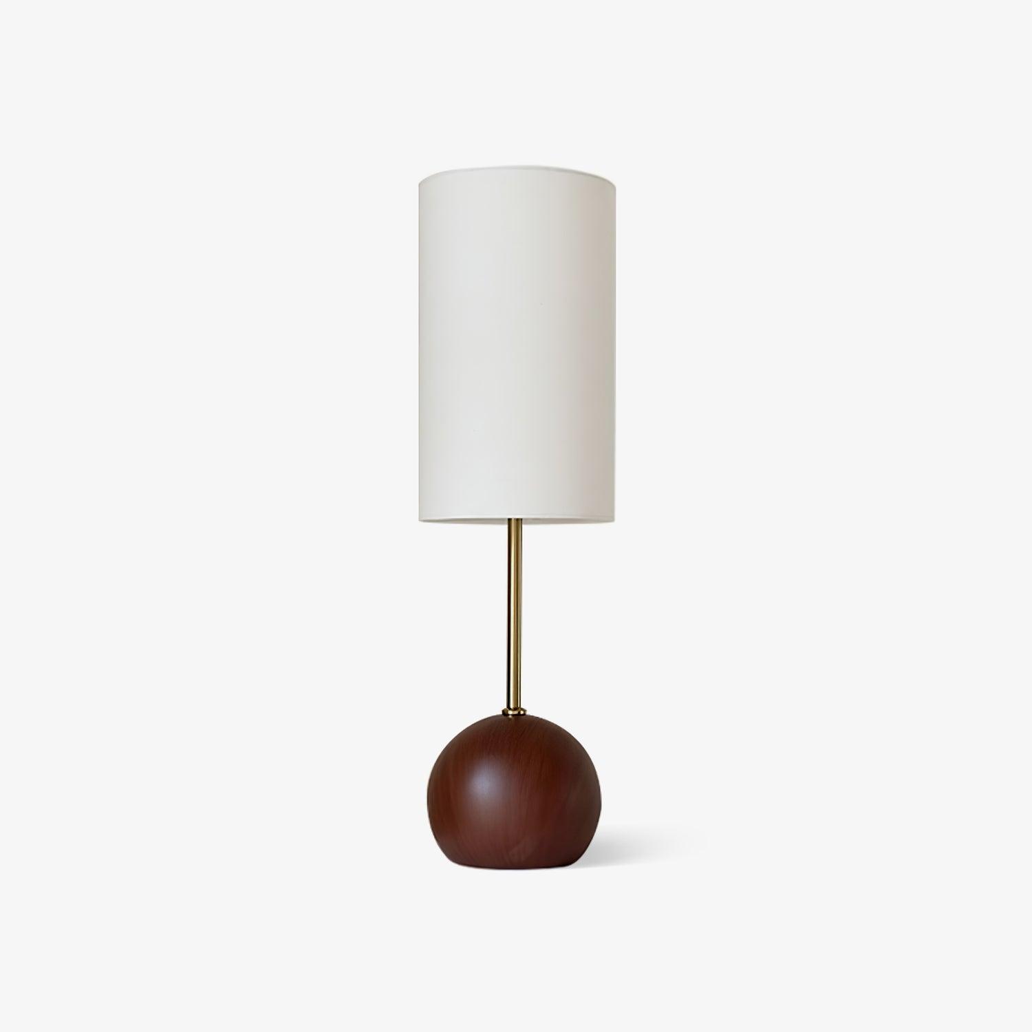 Brys Wooden Sphere Table Lamp-Neutral Decor