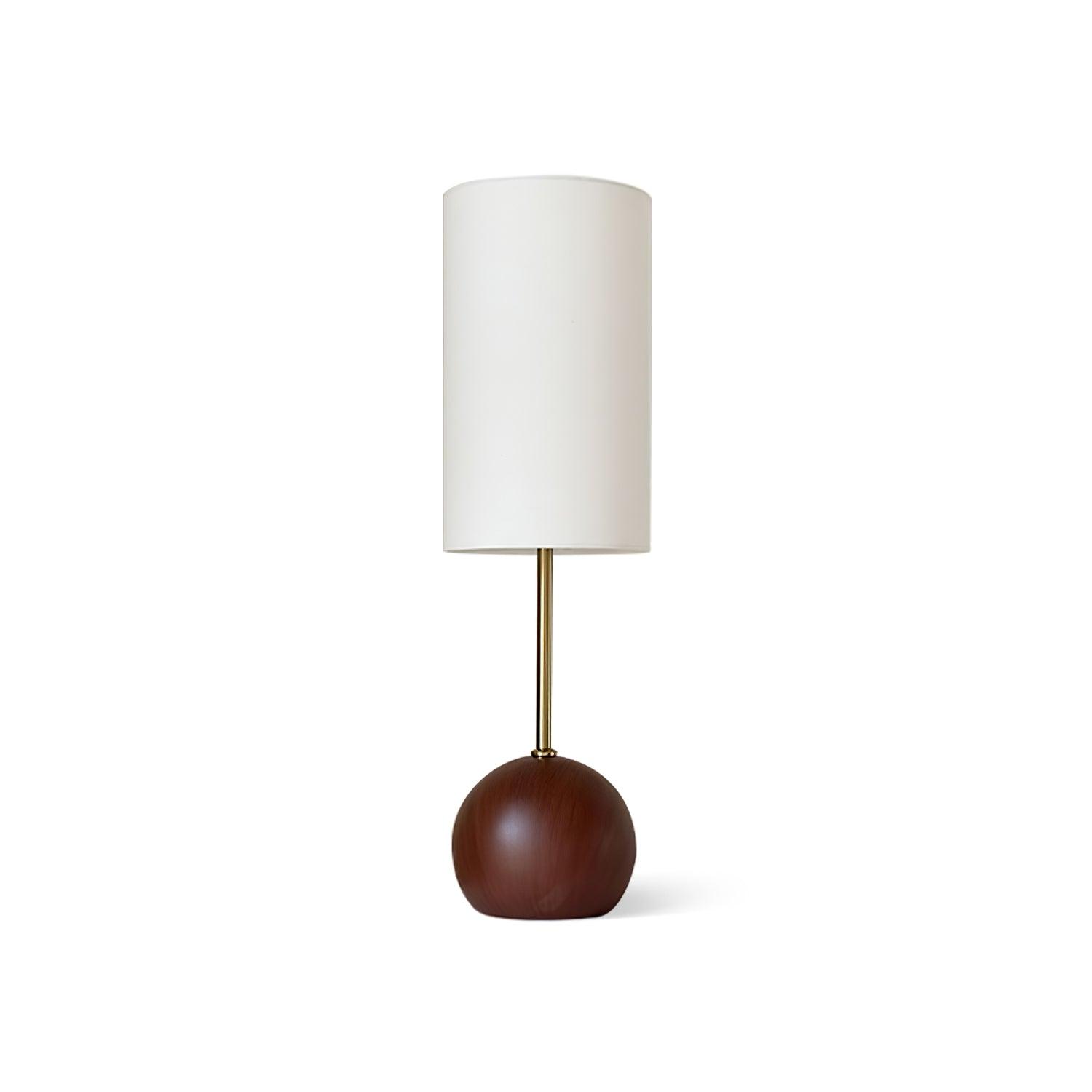 Brys Wooden Sphere Table Lamp-Neutral Decor