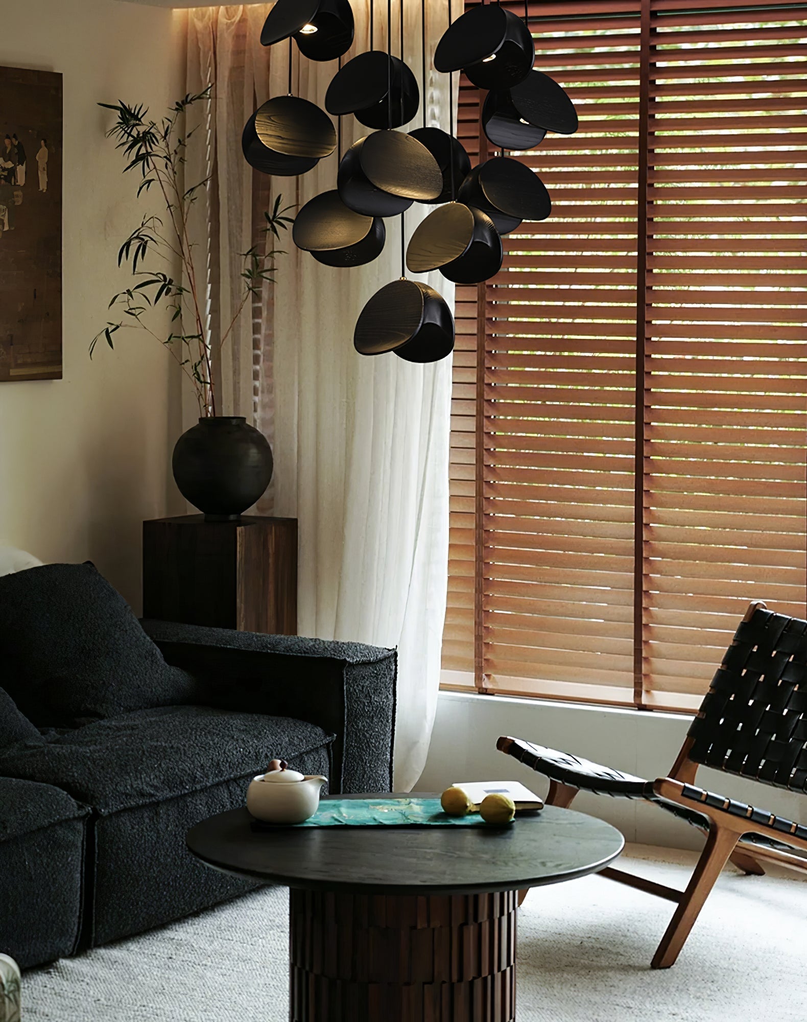 Tavro Minimalist Wood Pendant Light-Neutral Decor