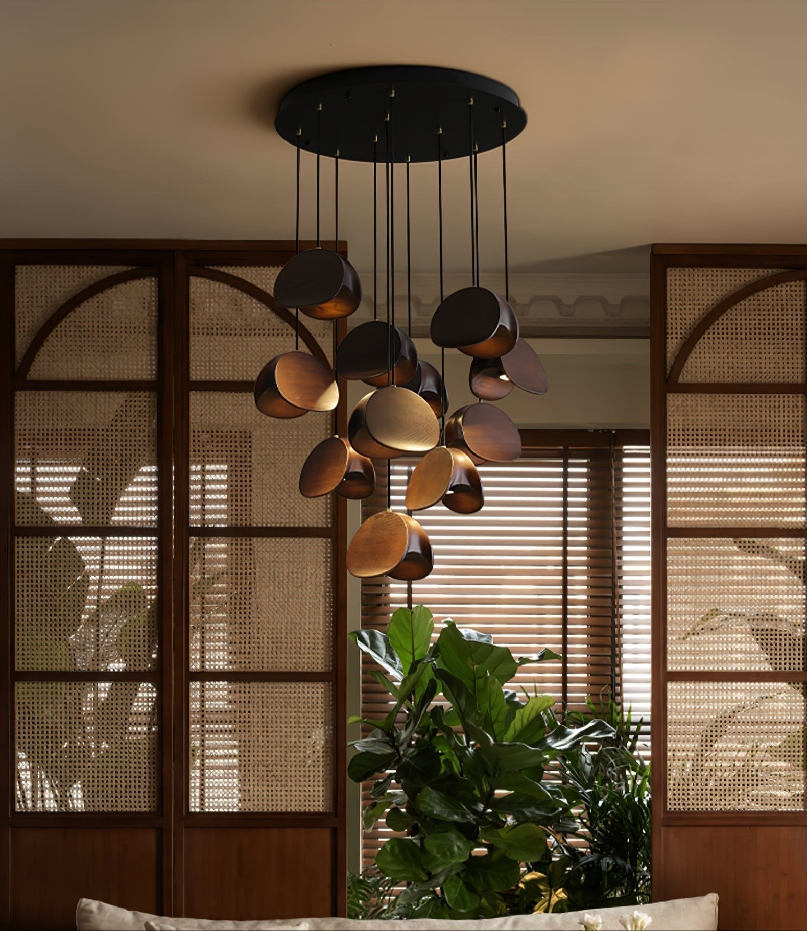 Tavro Minimalist Wood Pendant Light-Neutral Decor