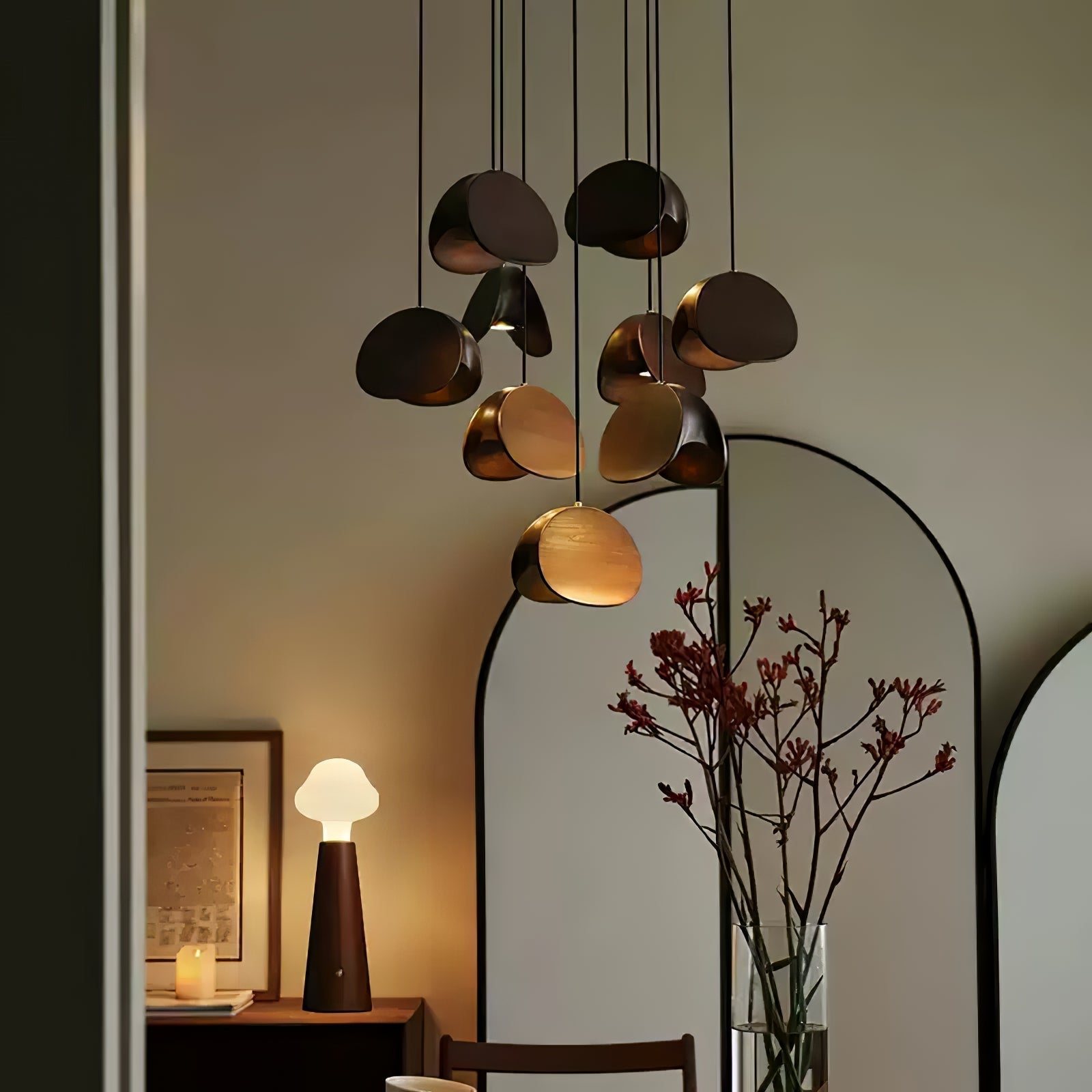Tavro Minimalist Wood Pendant Light-Neutral Decor