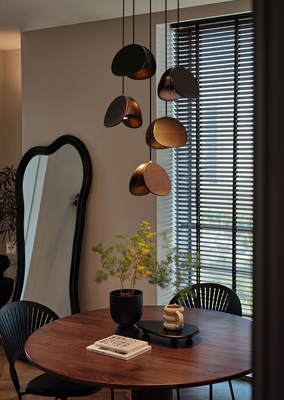 Tavro Minimalist Wood Pendant Light-Neutral Decor