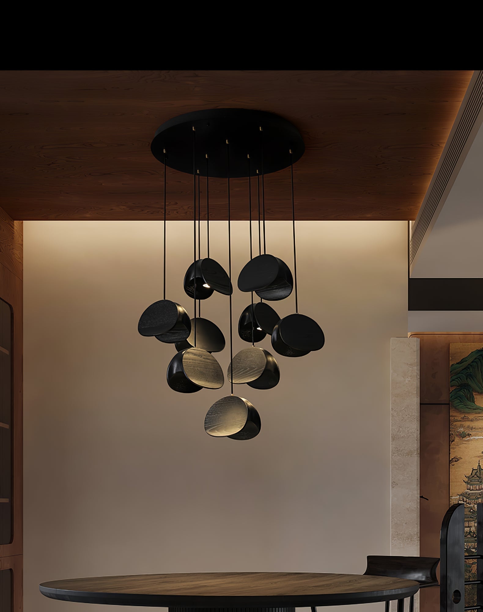 Tavro Minimalist Wood Pendant Light-Neutral Decor