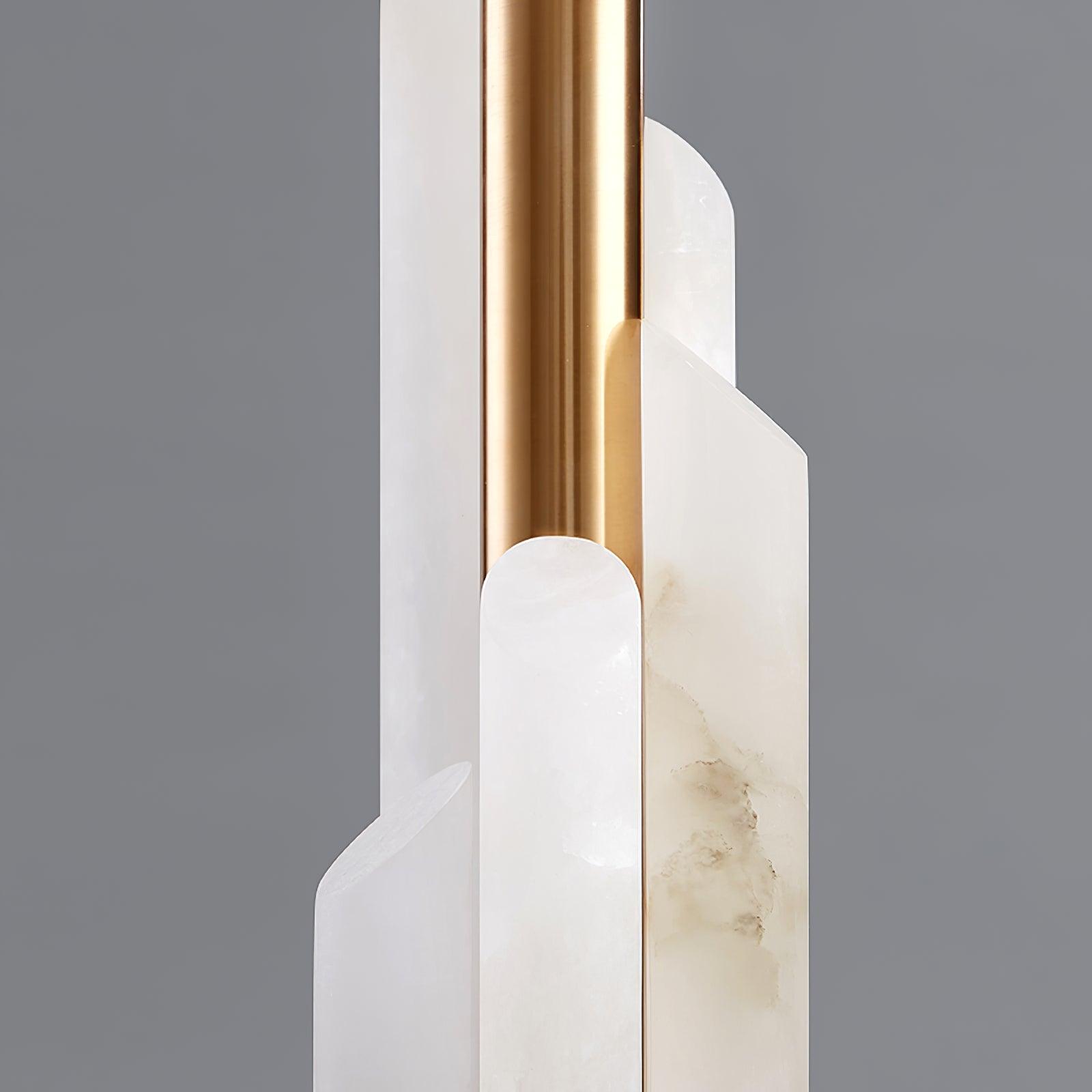 Olvenor Cylindrical Alabaster Table Lamp-Neutral Decor