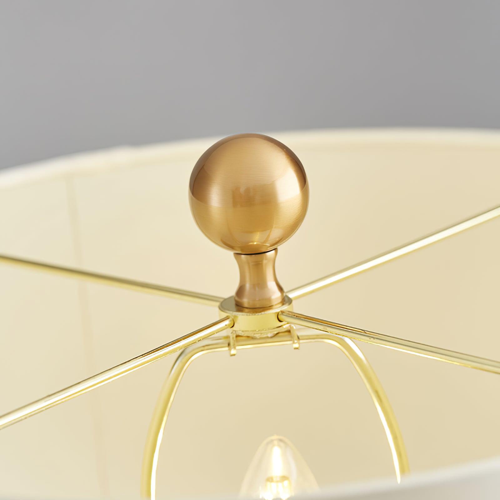 Olvenor Cylindrical Alabaster Table Lamp-Neutral Decor