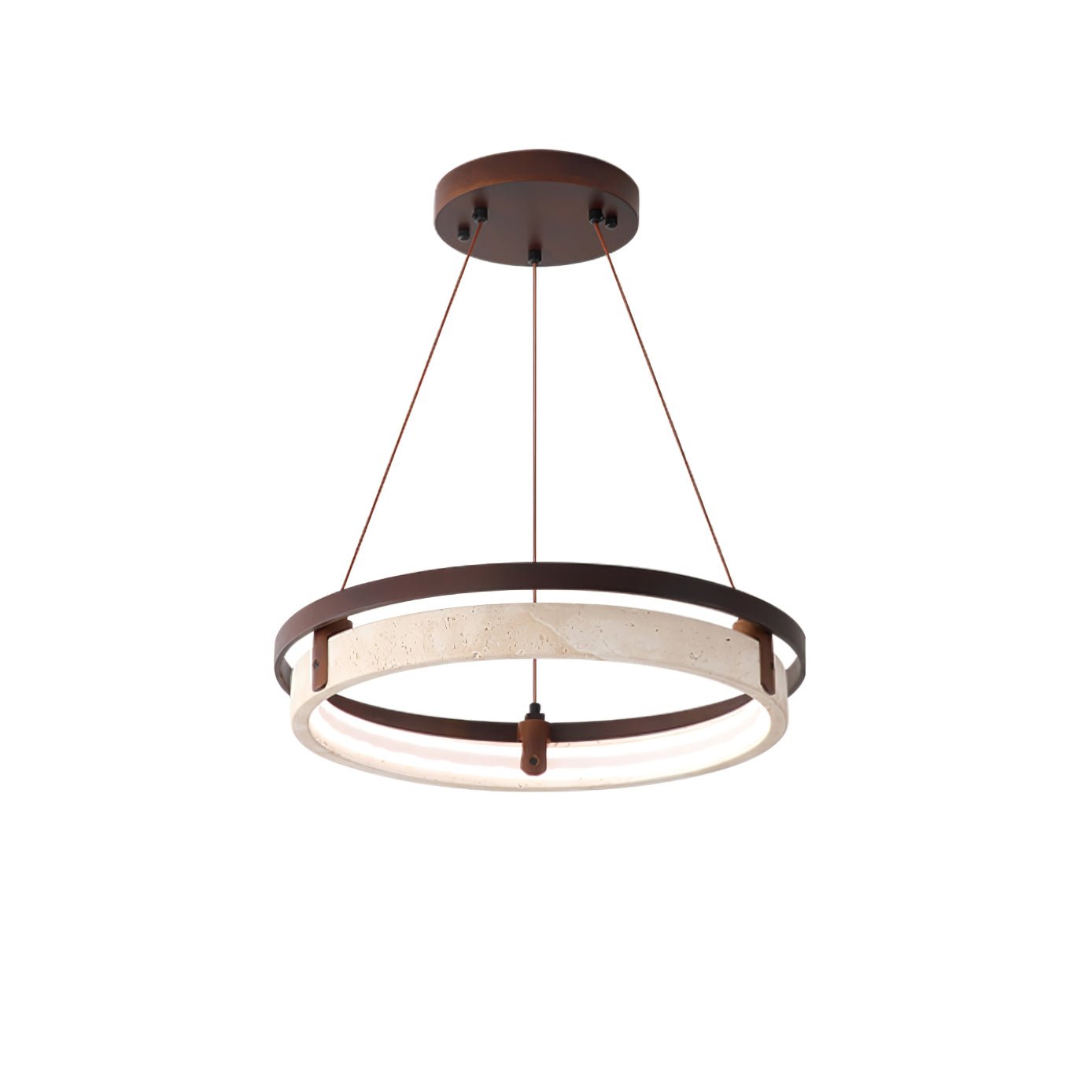 Aurix Travertine Pendant Light-Neutral Decor